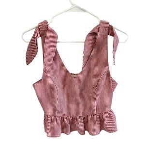 cute striped top size small